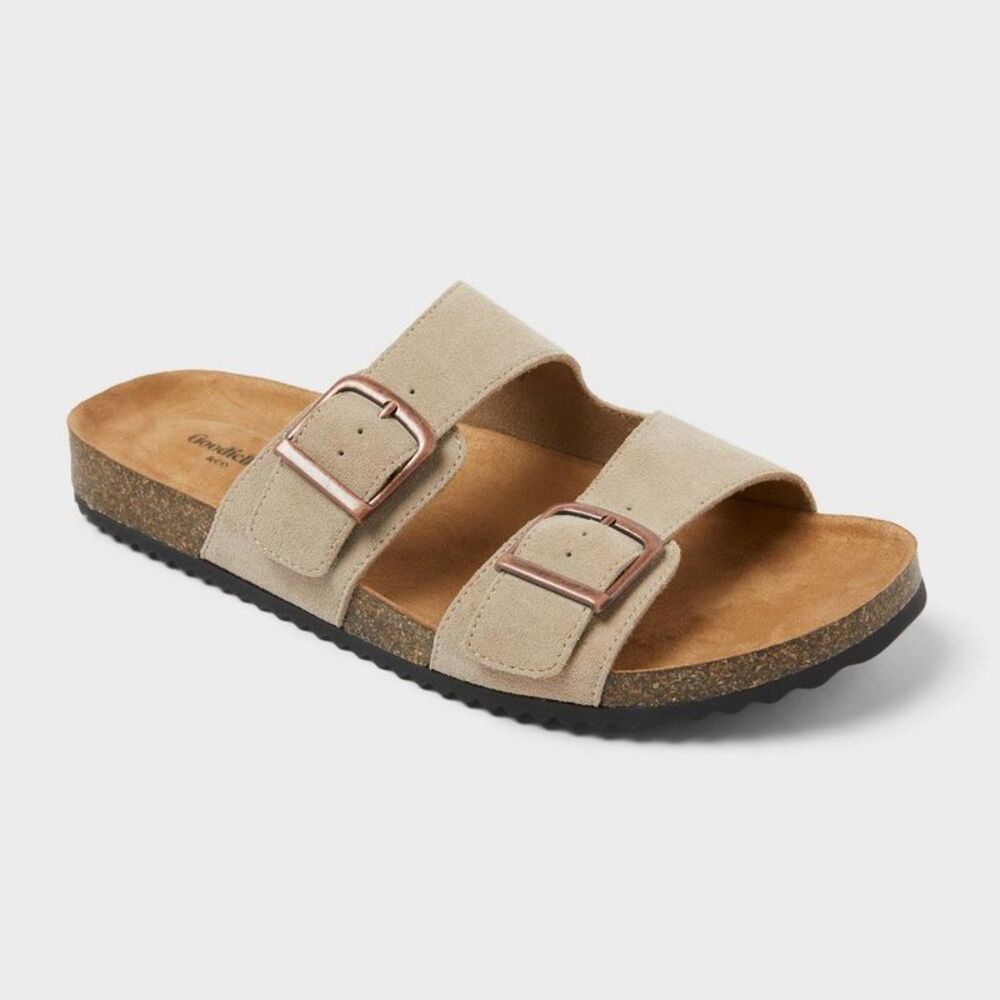 Goodfellow & Co - Men's Saul Suede Two Band Sandals - Goodfellow & C Tan